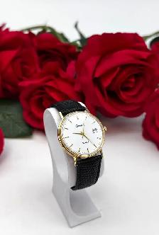 Geneve 14K Yellow Gold Date Dial 26.20g Quartz Watch $2999