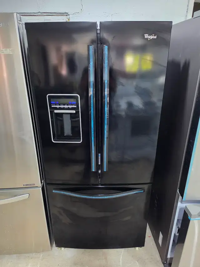 Whirlpool 30' Black French Door Fridge Bottom Slide Out Freezer
