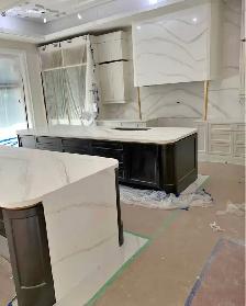 White Quartz Countertop With Golden Tap - Photo 4
