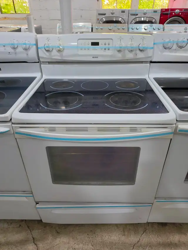 Kenmore 30' White Electric Glass Top Stove Oven Range WE DELIVER