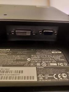 Philips 19 inch LCD Computer Monitor - DVI and VGA Input - Photo 3