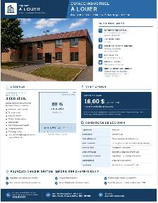 Espace industriel à louer — Saint-Léonard | 3 008 pi.ca
