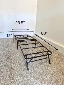 DELIVERY AVAILABLE Single Size Metal Folding Bedframe NO DEPOSIT - Photo 8