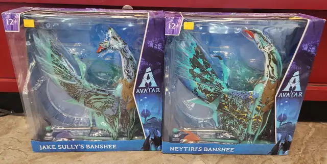 Avatar Figurines (2): Jake Sully / Neytiri Banshee Sealed Box