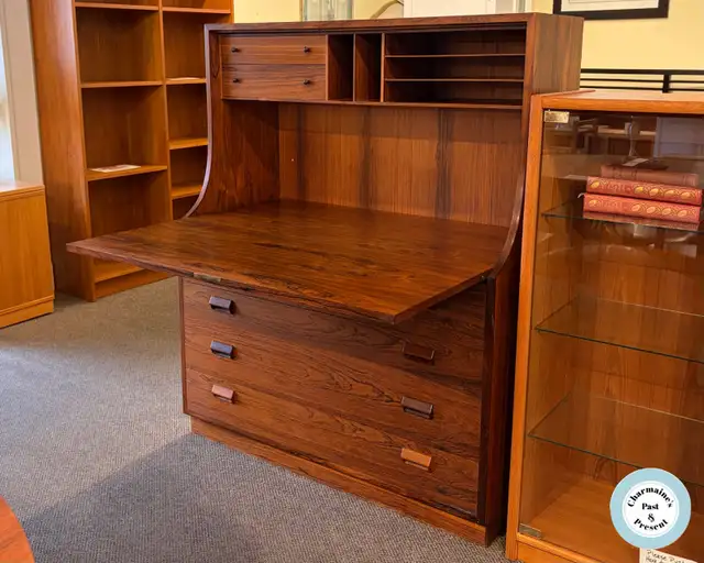 Outstanding Borge Mogensen Rosewood Drop Front Desk at Charmaine