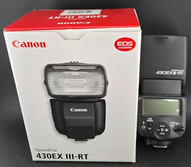 Canon Speedlite 430EX III-RT Flash w/box