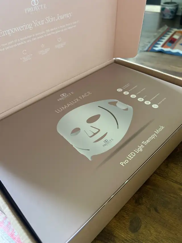 project Ev- Lumalux Face pro LED lightbtherapy mask.