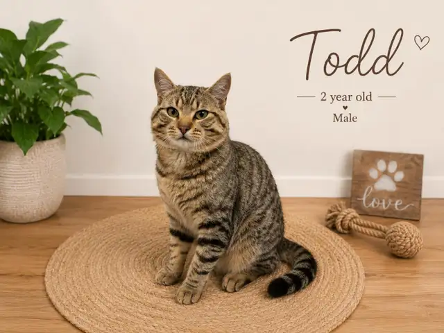 Todd - Friendly Feline Looking for Forever Family