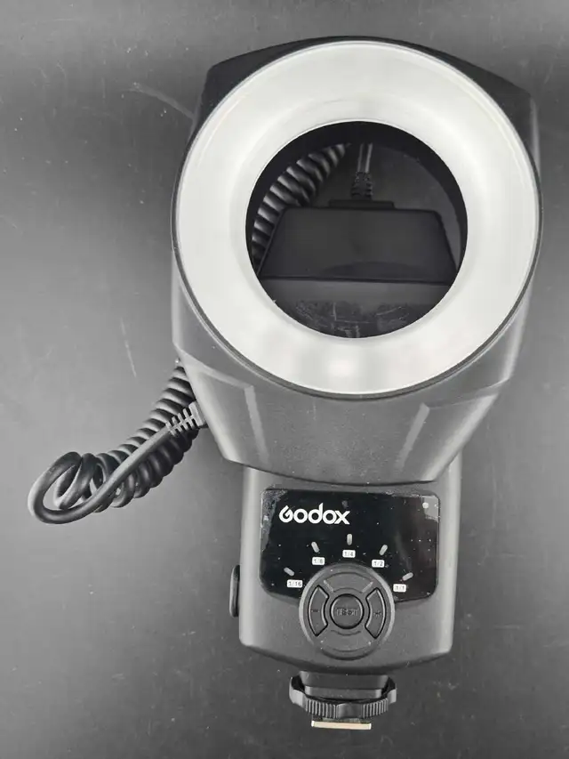 GODOX FLASH W/ CIRCLE LED LIGHT