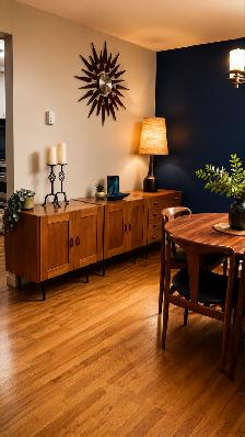 Mid century MODULAR TECK TEAK Buffet, console table, bar, bahut - Photo 10