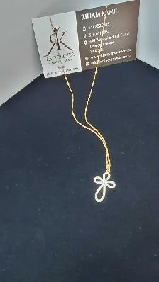 10k yellow gold chain & pendant # 412_11 - Photo 5