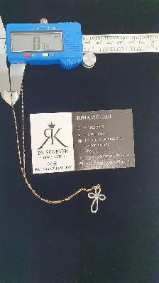 10k yellow gold chain & pendant # 412_11 - Photo 9