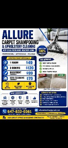 Carpet Shampooing & House Cleaning Services – Brampton & GTA