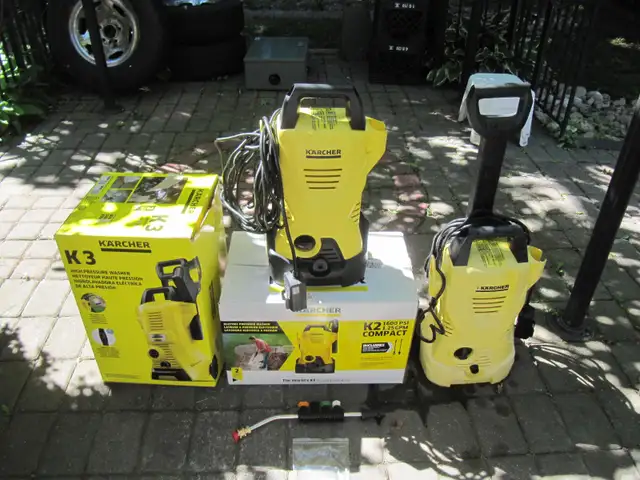 Three Classic Karcher Powerwashers K3, K2's For The Price Of One