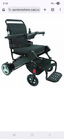 Electric folder wheelchair traveler.