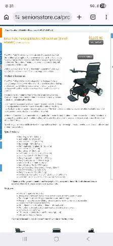 Electric folder wheelchair traveler. - Photo 2