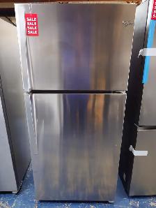 Whirlpool '30' Stainless Steel Top Freezer Bottom Fridge on Sale