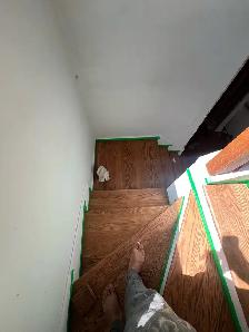 Flooring and stair installation hardwood laminate vinyl
