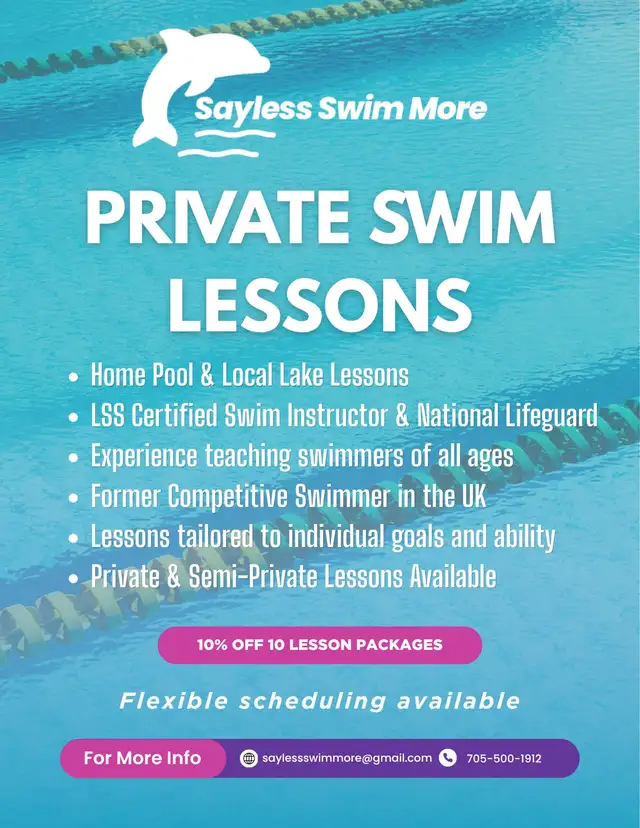 Sayless Swim More - Private Swim Lessons