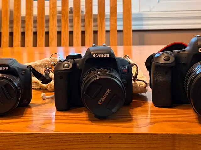 Canon T7i with 18-55 mm lens