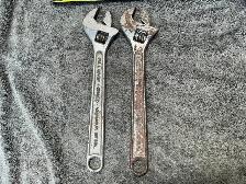 2 MASTERCRAFT 12 inch Adjustable Wrenches ! - Photo 3