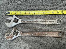 2 MASTERCRAFT 12 inch Adjustable Wrenches ! - Photo 4