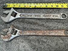 2 MASTERCRAFT 12 inch Adjustable Wrenches ! - Photo 5