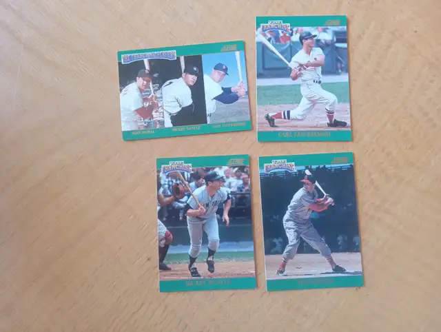 Carte Baseball Score 1992 Franchise 4 cartes M. Mantle080626-929