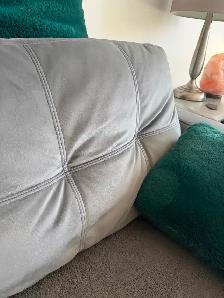 Modern Grey Velvet couch/sofa - Photo 7