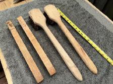 4 Wire Brushes Wood Handles ! - Photo 4