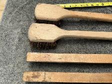 4 Wire Brushes Wood Handles ! - Photo 5