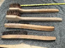 4 Wire Brushes Wood Handles ! - Photo 6