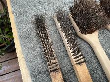 4 Wire Brushes Wood Handles ! - Photo 9
