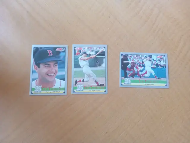 Carte Baseball Score 1992 Carl Yastrzemski 3 cartes (080626-620