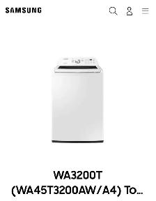 Samsung WA45T3200AW Top Load Washing Machine