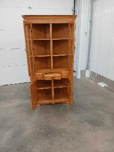 Oak Corner Curio Cabinet - Photo 5