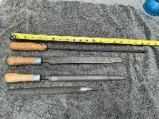 5 Vintage Hand Files & Rasps Set !