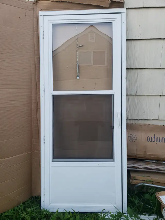 32' x80' heavy duty aluminum storm door for sale