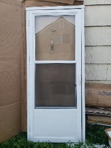 32' x80' heavy duty aluminum storm door for sale