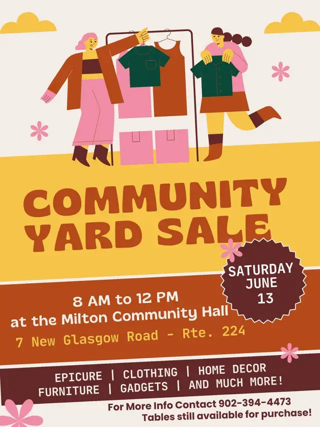 Yardsale at Milton Hall - Sat. June 13