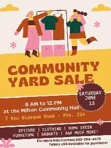 Yardsale at Milton Hall - Sat. June 13