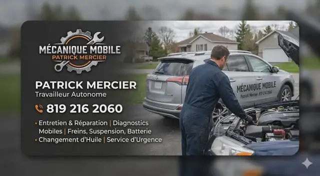 Mécanique à domicile