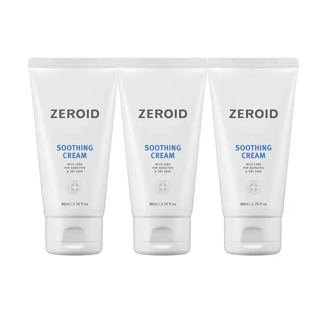 ZEROID Soothing Cream 80mlX3 (K-Beauty)