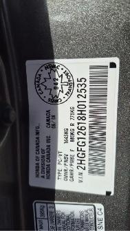 2008 Honda Civic LX, COUPE, AUTO, 4 CYL, RUNS WELL, AS IS - Photo 15