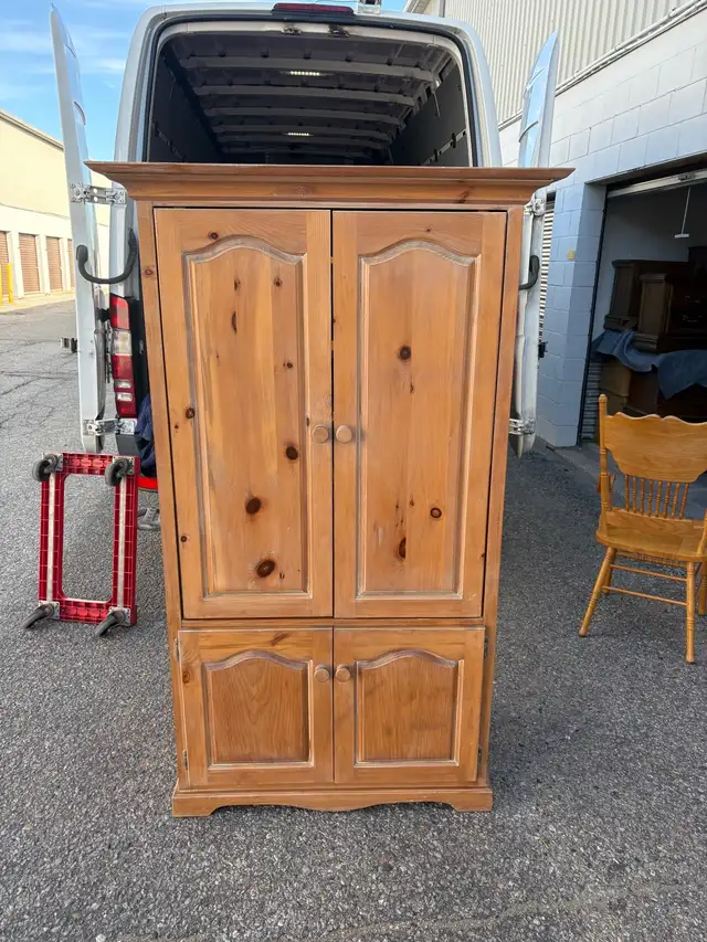 Free delivery used Wooden Armoire / Cabinet