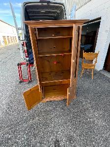 Free delivery used Wooden Armoire / Cabinet - Photo 7