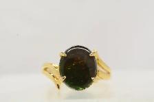 14K MULTI COLORED CABOCHON RING