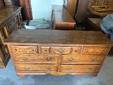 Free delivery used Oak Dresser with 7 Drawers - Photo 5