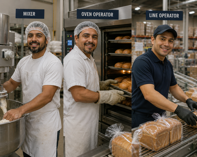 Bakery WorkersMUST HAVE2 Years FOOD Industry Experience