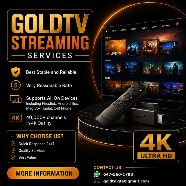 GoldTV – Premium 4K Streaming Service Toronto